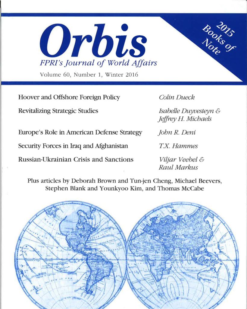 Orbis Winter 2016 Foreign Policy Research Institute