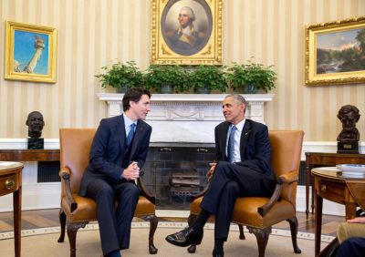 Bilateral meeting of Barack Obama and Justin Trudeau, March 10, 2016.
