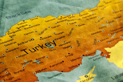Ancient World Map of Turkey