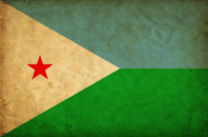 Djibouti grunge flag