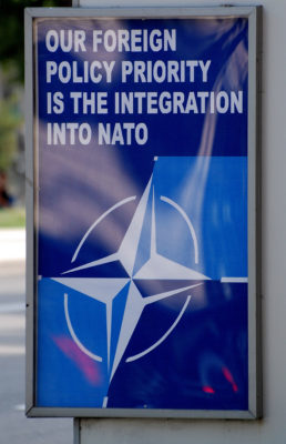 A Pro-NATO Poster in Tiblisi, Georgia
