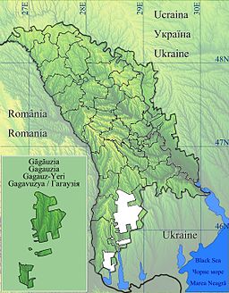 Map of the Autonomous Territorial Unit of Gagauzia (Source: Wikipedia)