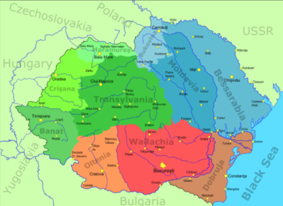 Historic Regions of Romania (Source: burbuja.info)