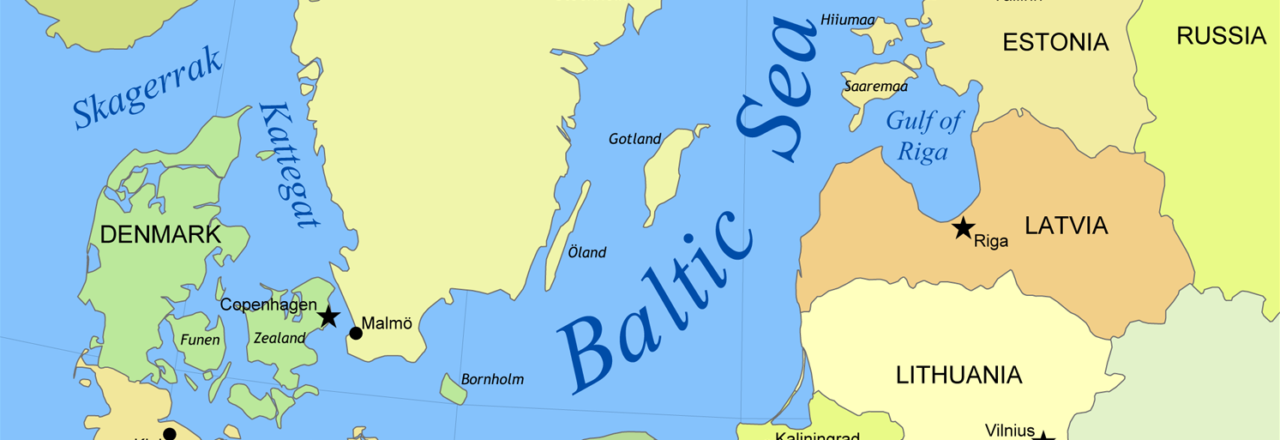 Карта государств балтийского моря