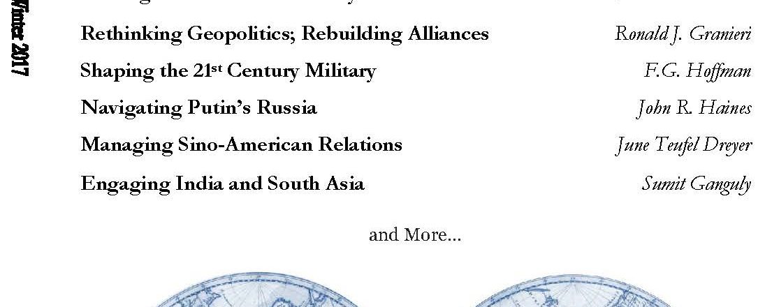 Rethinking Geopolitics; Rebuilding Alliances