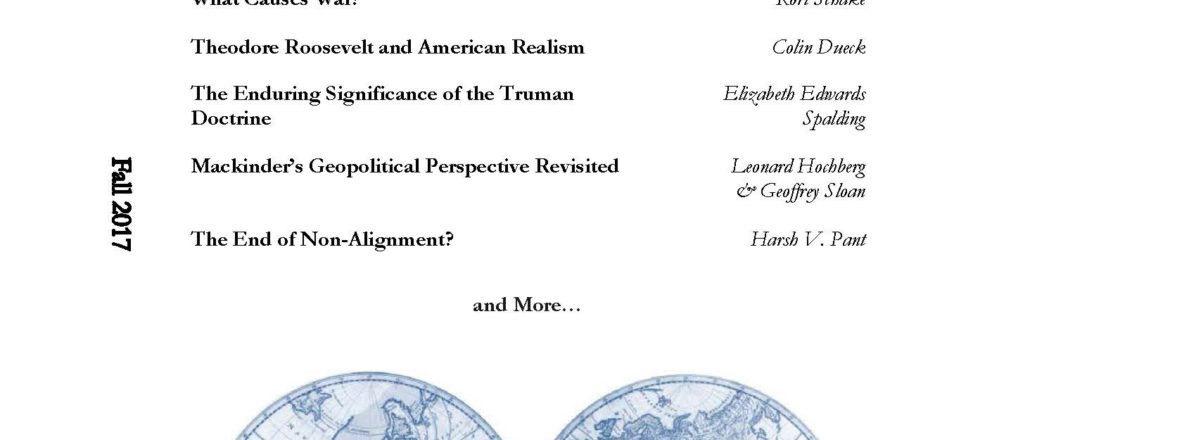 Announcing the Fall 2017 Issue of Orbis: FPRI’s Journal of World Affairs